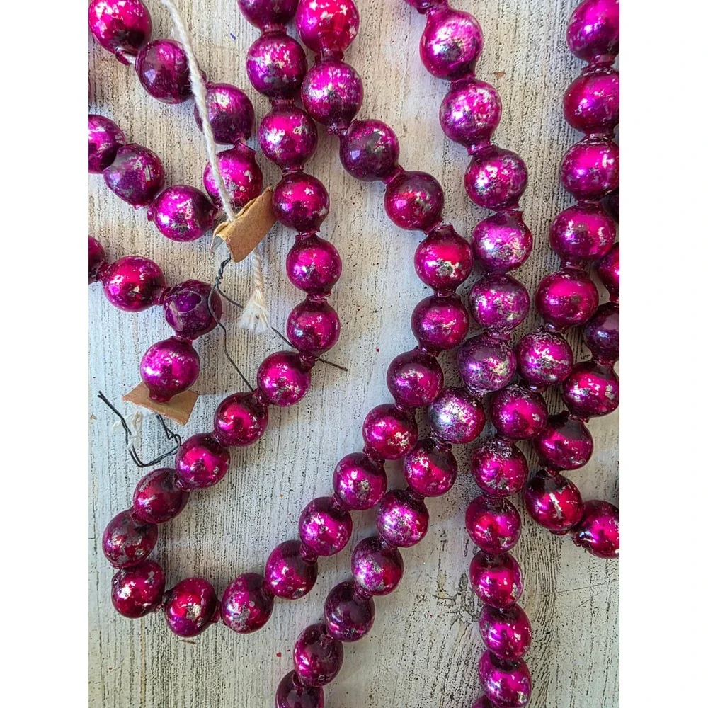Antique purple mercury glass Garland 108